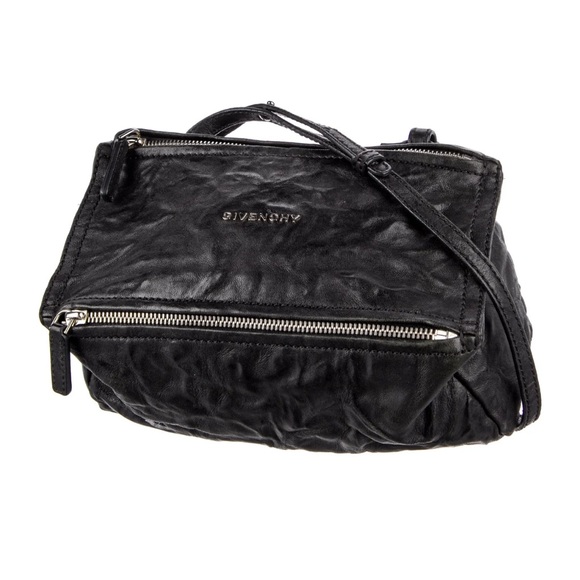 GIVENCHY mini crinkled pandora crossbody in black - Picture 3 of 6